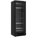 Vitrina ventilada negativa acristalada de 382 litros - 5 niveles fijos - NEGRO