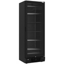 Vitrina ventilada negativa acristalada de 382 litros - 5 niveles fijos - NEGRO
