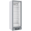 Vitrina ventilada negativa acristalada de 382 litros - 5 niveles fijos - BLANCA