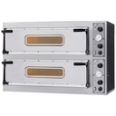 Horno eléctrico 2x 2 pizzas diam. 350mm, 2 cámaras