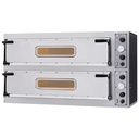 Horno eléctrico 2x 3 pizzas diam. 350mm, 2 cámaras