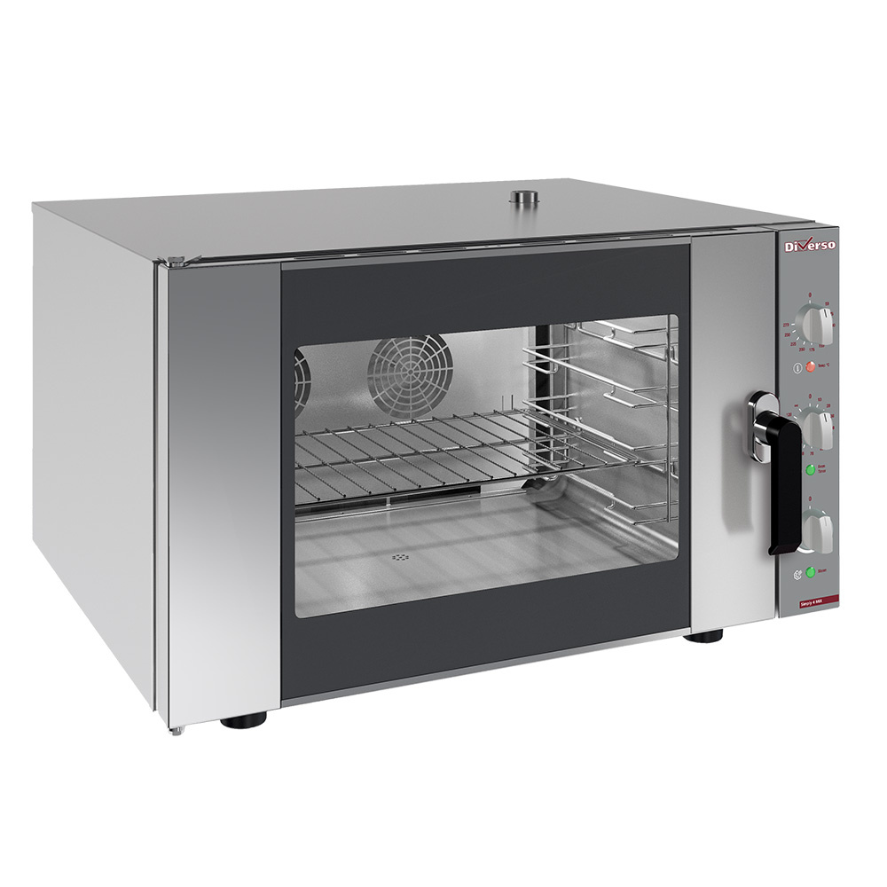 Horno eléctrico vapor-convección, 4x GN 1/1 o 600x400 mm