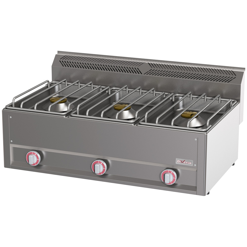 Cocina 3 fuegos 8 kW súper potente -Top-