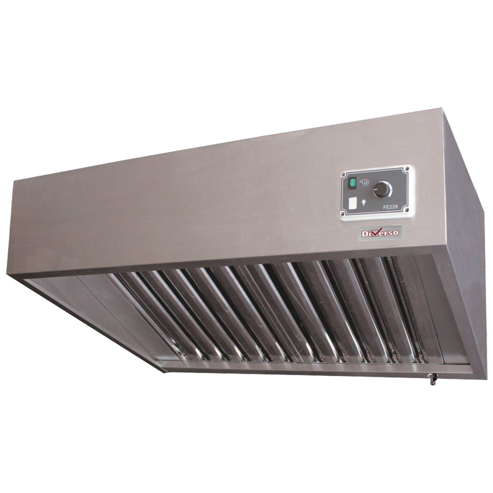 Campana completa, (7/7-1500 M3/h) 120 Pa, variador, 2 filtros