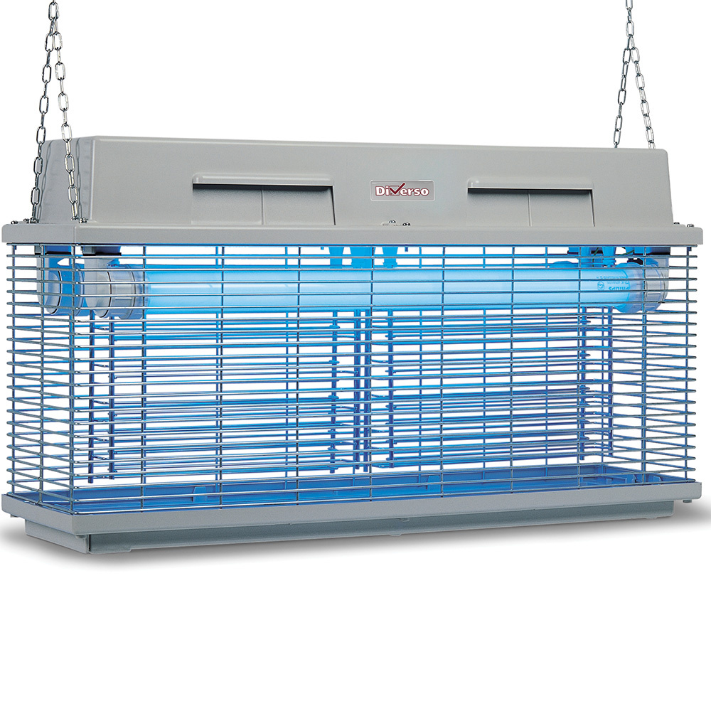 Exterminador de insectos eléctrico, lampara UV-A (2x 40 W)