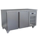Mesa frigorífica y ventilada, 2 puertas GN 1/1 (260 Lit.), sobre ruedas
