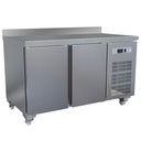 Mesa frigorífica y ventilada, 2 puertas GN 1/1 (260 Lit.), sobre ruedas