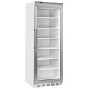 Armario congelador, puerta de vidrio, estático, 400 litros - Blanco