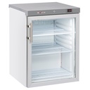Frigorífico ventilado, puerta de vidrio, 200 litros - blanco