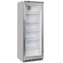 Armario frigorífico, puerta de vidrio, ventilado, 400 litros. acero inoxidable