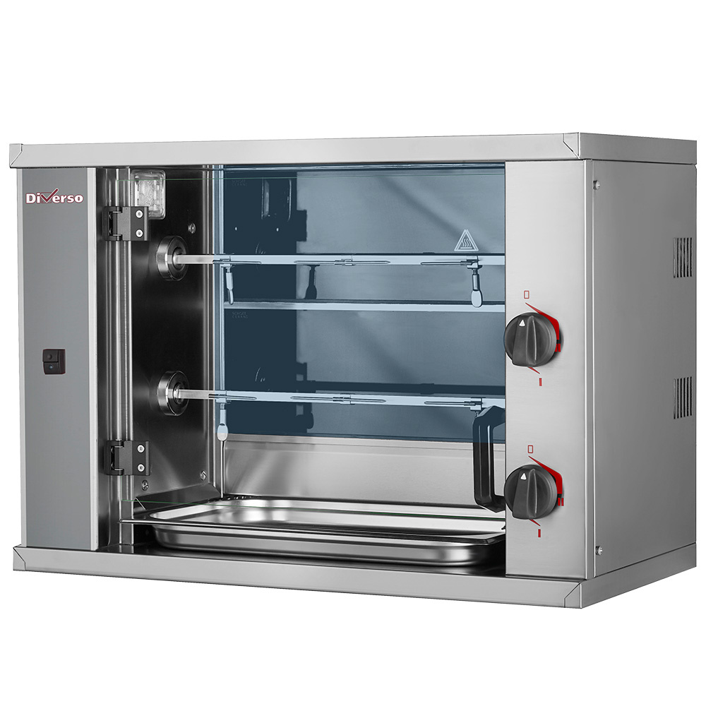 Asador de pollos vitrocerámico, 2 espadas SMALL