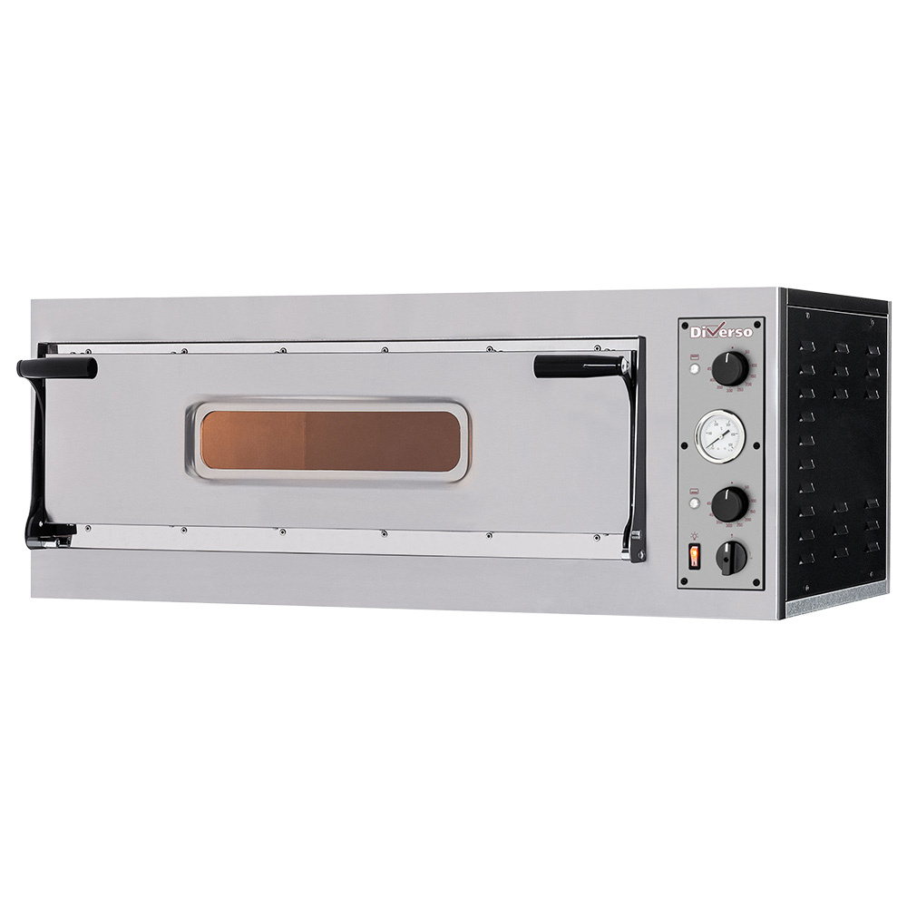 Horno eléctrico 2 pizzas diam. 350mm, 1 cámara