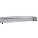 Estructura refrigerada 9x GN1/3-150 mm, con tapa en acero inoxidable