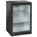 Enfriador de botellas ventilado "barra trasera", 1 puerta de cristal batiente