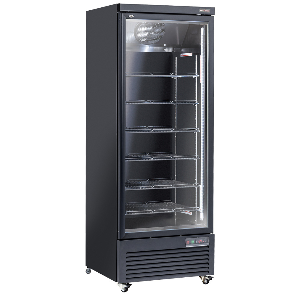 Vitrina frigorífica vertical, 1 puerta, 615 litros - NEGRO