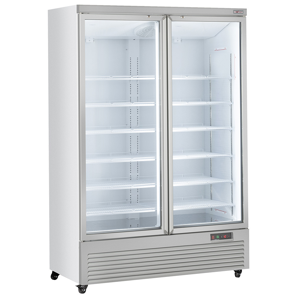 Vitrina frigorífica vertical, 2 puertas, 1085 litros - BLANCO