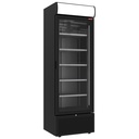 Vitrina refrigerada positiva 494 litros NEGRO con caja luminosa