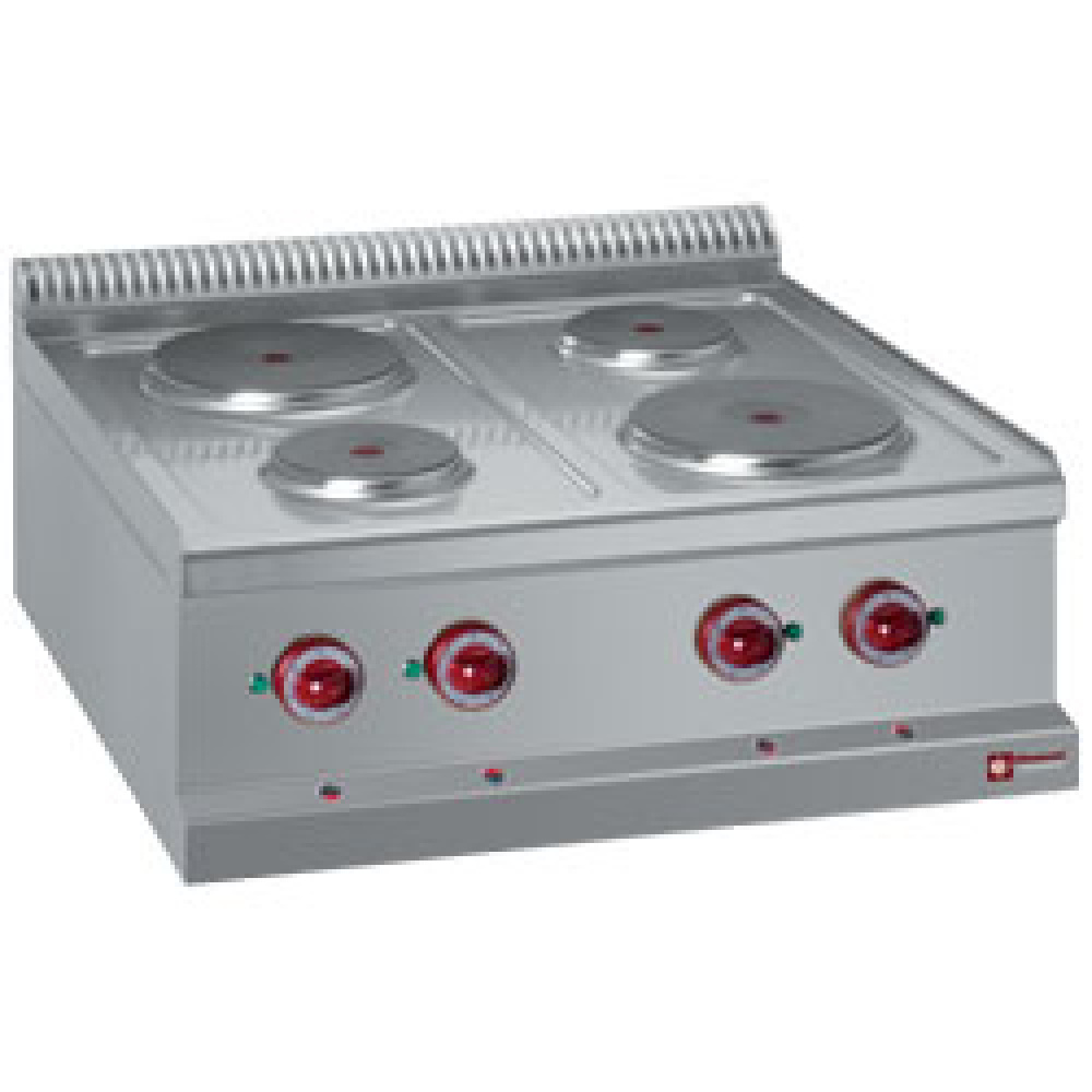 Cocina eléctrica de 4 placas redondas -Top-