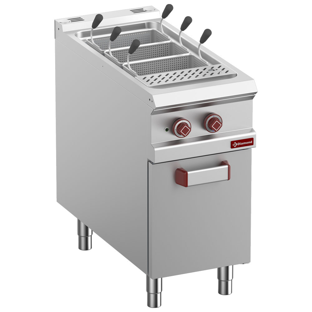 Cocedor de pasta eléctrico 1 cuba 40 litros, sobre mueble (sin cestas)