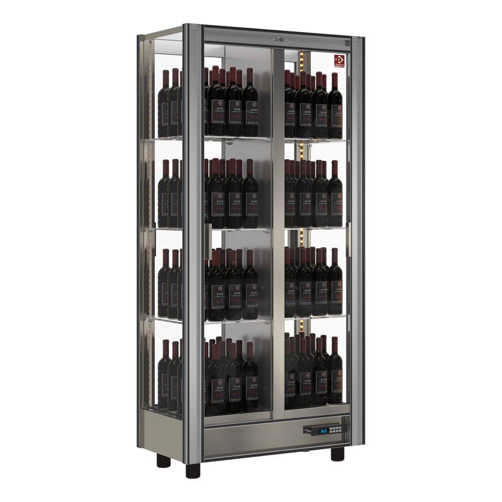 Mostrador refrigerado traversante por vino lt.530  - modulable