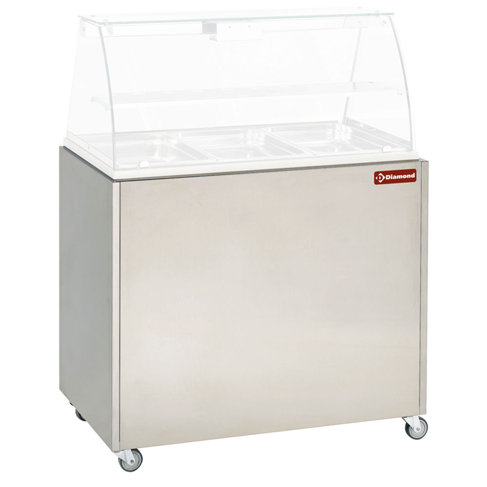 Mueble soporte vitrina VBE-311 con ruedas