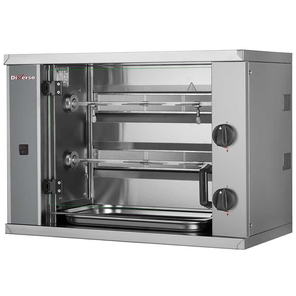 Asador de gas, 2 espadas (6 pollos) SMALL
