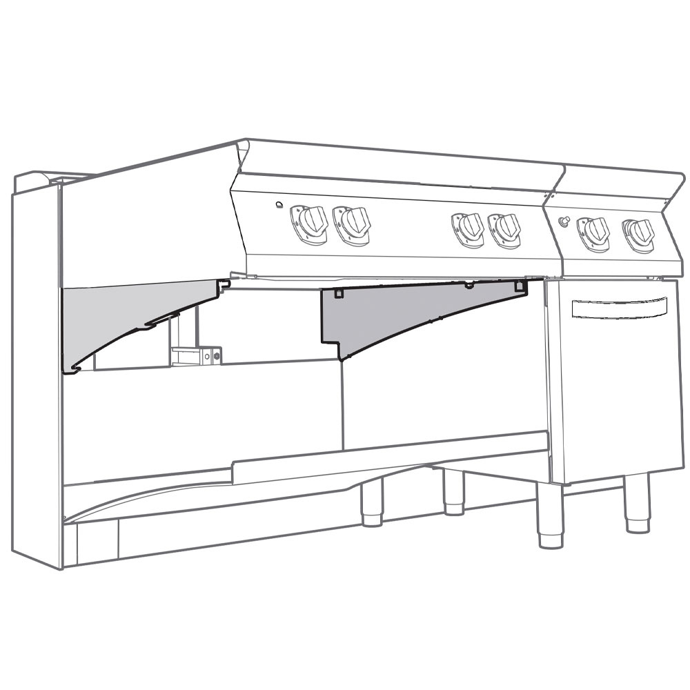 2 soportes para elemento de -TOP-