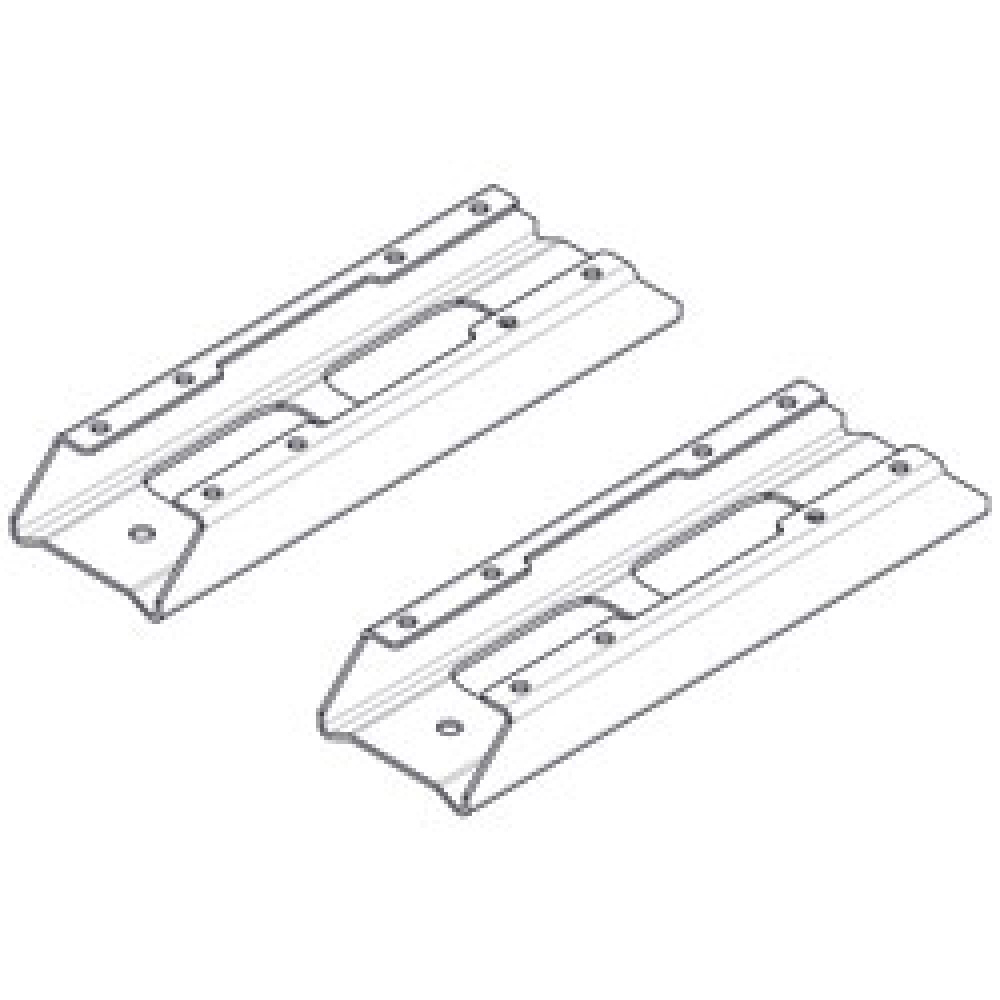 [A22/KR-L4] Elementos de soporte laterales para ruedas, módulo 400 mm