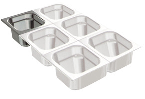 CUBETA INOX GN 1/6-200