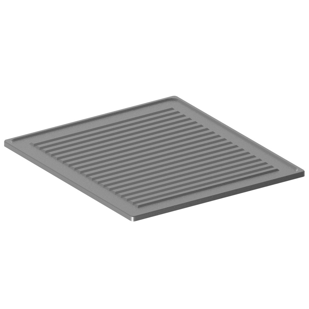 Plancha ranurada acero inoxidable 1 quemador
