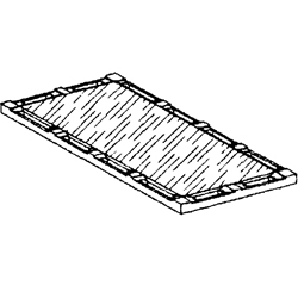 Plancha lisa x2 quemadores