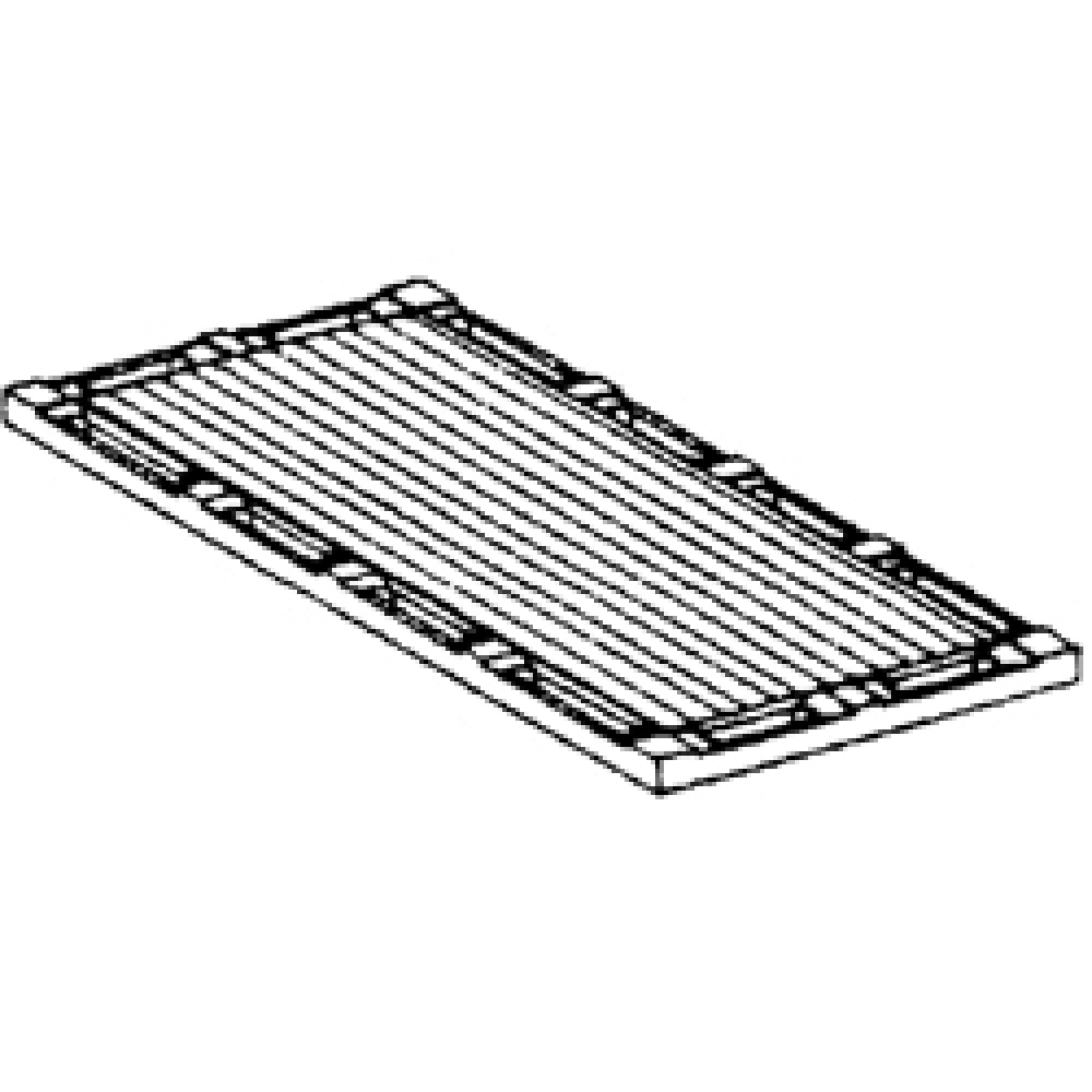 Plancha ranurada x2 quemadores