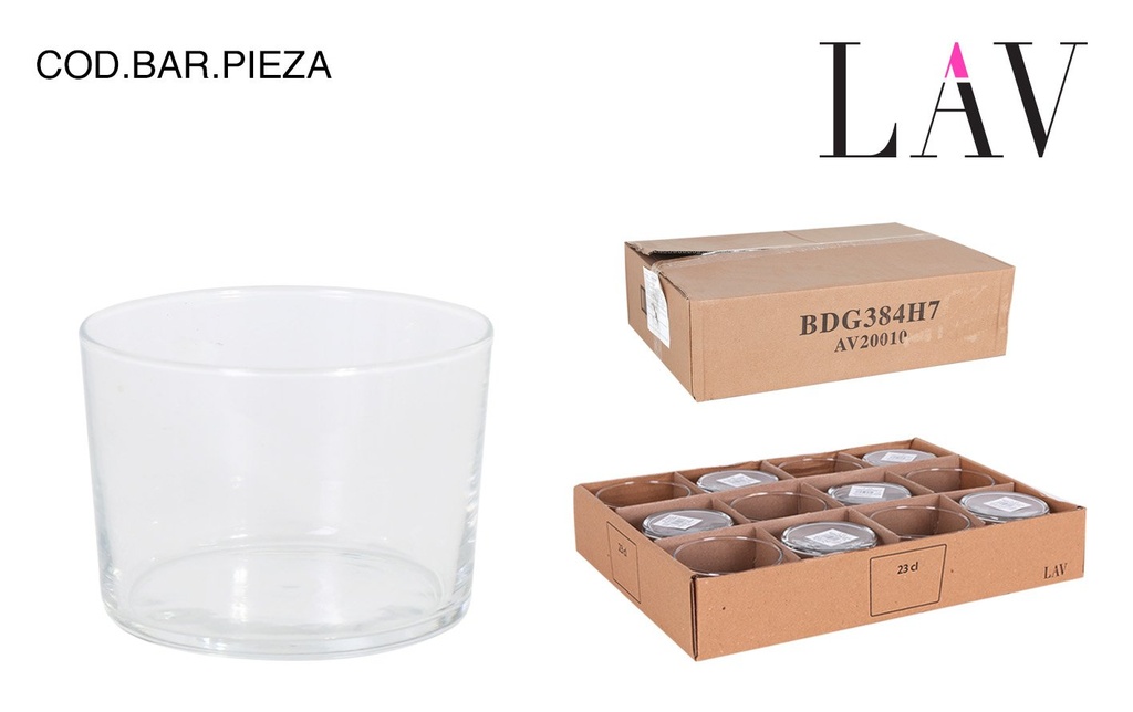 [AV20010] (F)(SP) (BDG384H7X2) VASO CHIQUITO 23cl BODEGA