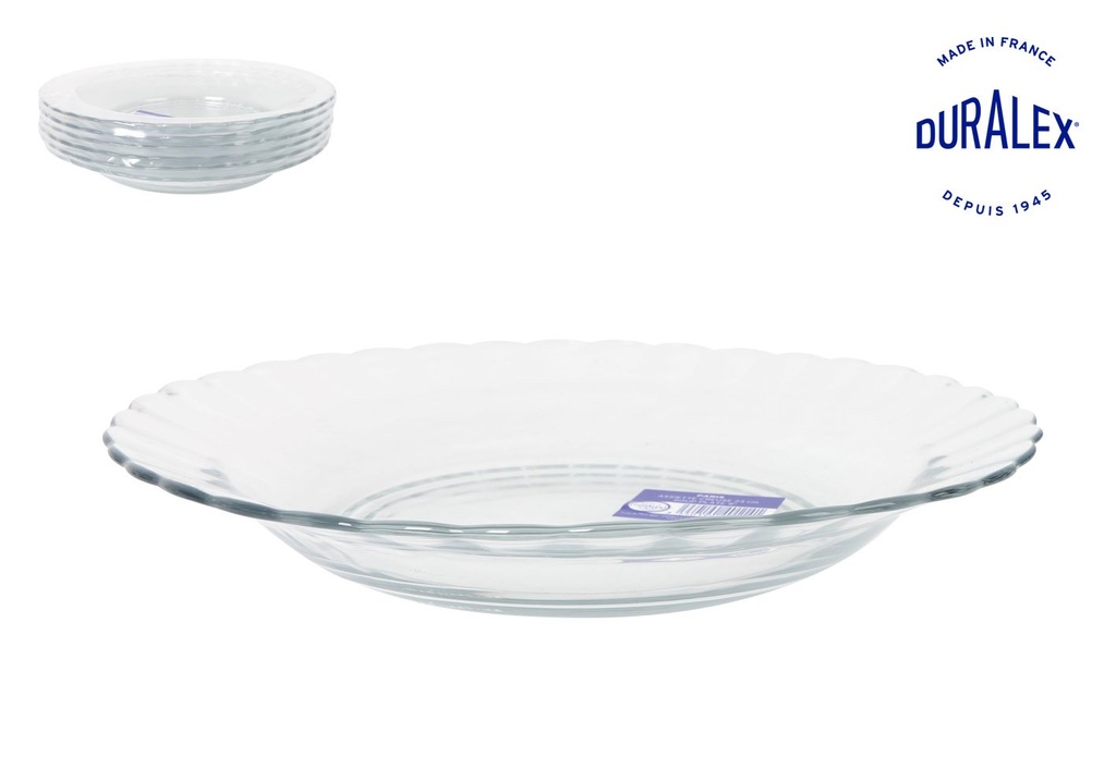 [T31-3024AF] (F) PLATO HONDO TRANSP. 23cm "PARIS"