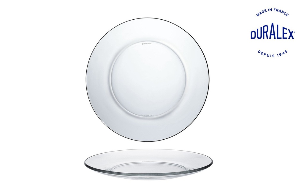 [T62-3006AFE] $ PLATO LLANO TRANSP. 23.5cm "LYS"