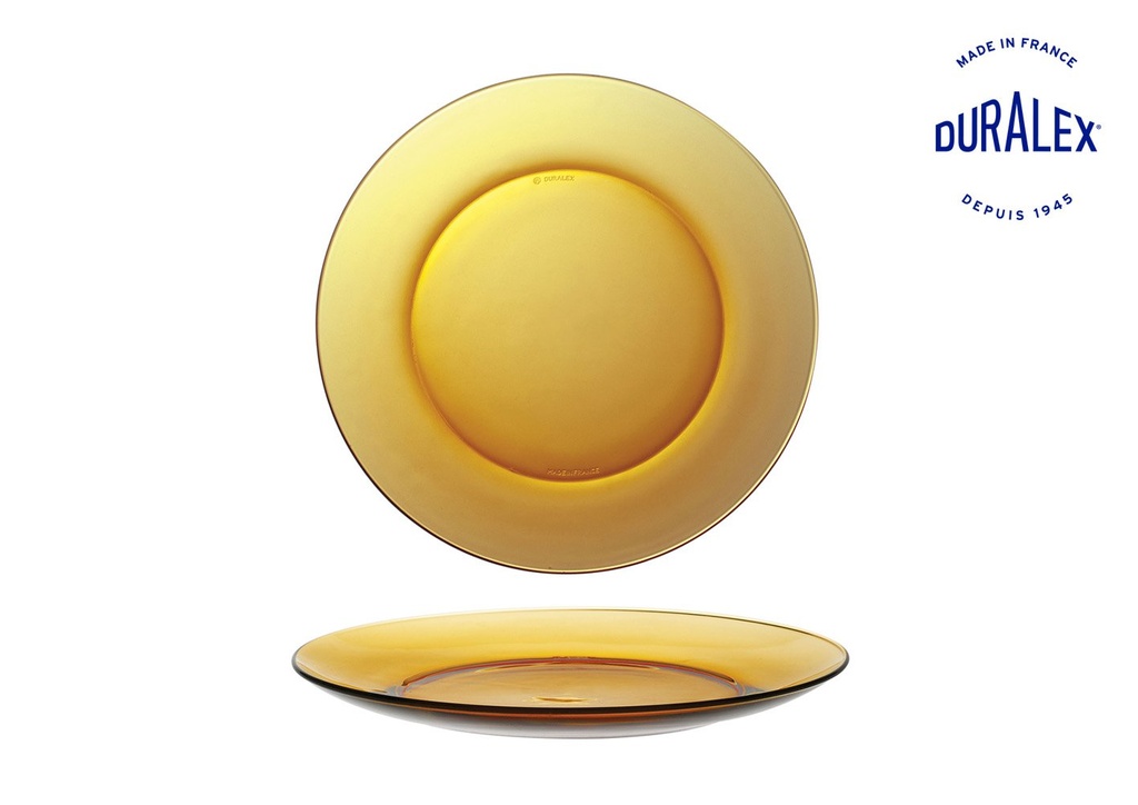 [A12-3006DF] > (EK)&$ PLATO LLANO 23.5cm AMBAR "LYS"