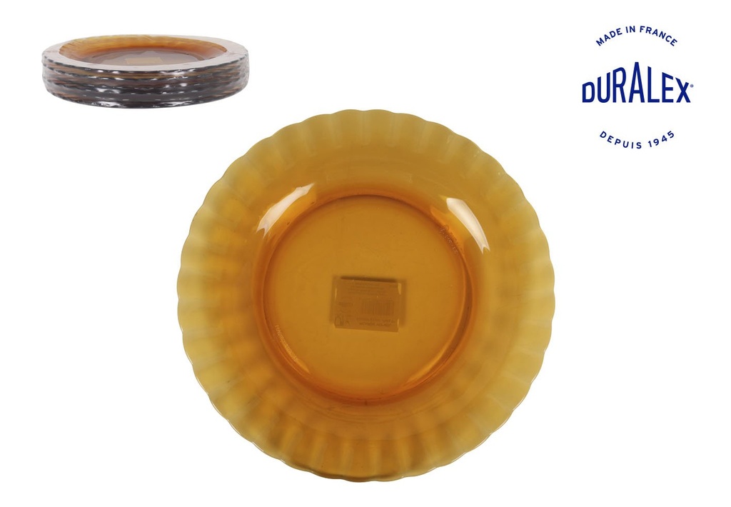 [A32-3023DF] PLATO LLANO 23cm AMBAR "PICARDIE"