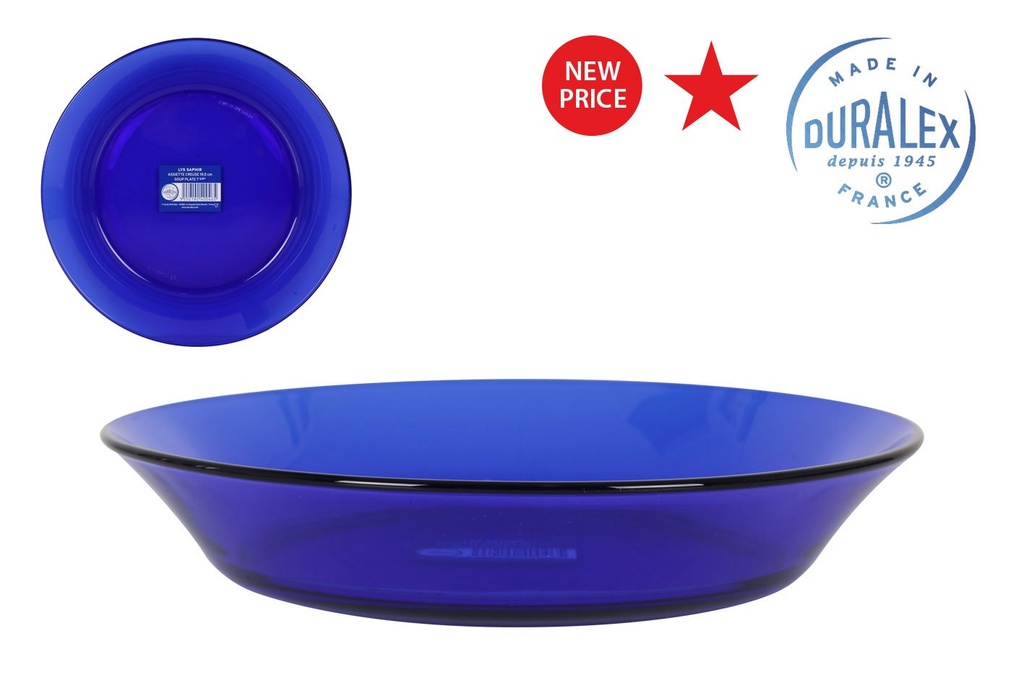 [S31-3007FF] SAPHIR SOUP PLATE 19.5cm "LYS SAPHIR