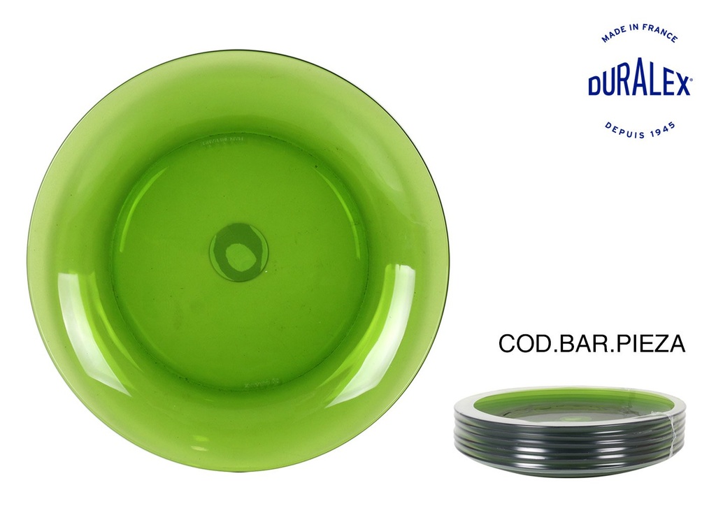 [V12-3006GF] (SP) DINNER PLATE 23.5cm GREEN "LYS"