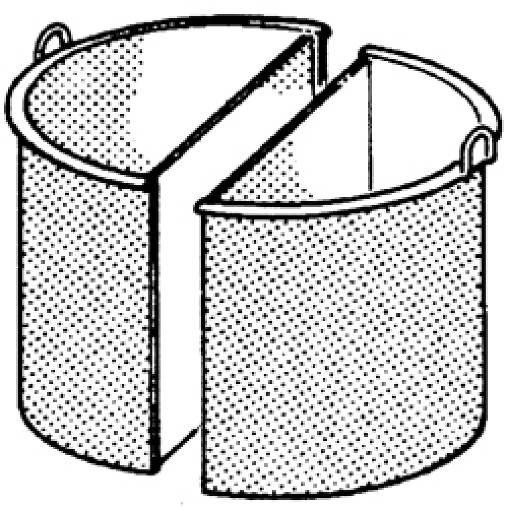 Cesta 2 sectors, 100 litros