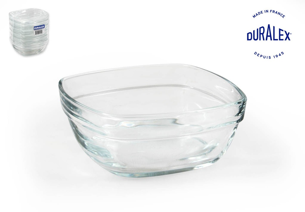 STACKABLE BOWL300ccLYS  SQUAR11x11x4.5cm