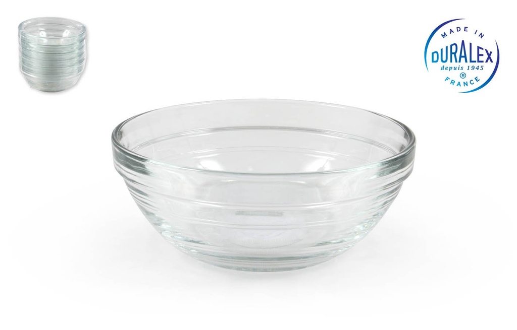 [T53-2024AF] STACKABLE BOWL 310cc LYS CLEAR ø12x5cm