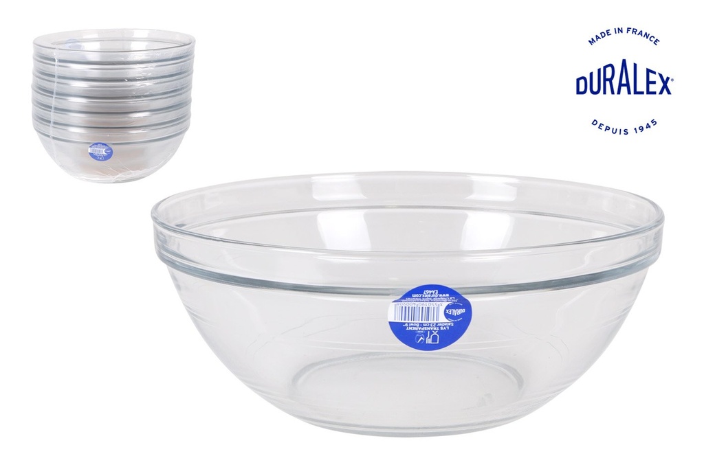 $(EK)ENSALADERA 2.4L-ø23cm APILABLE TRANS.RED LYS