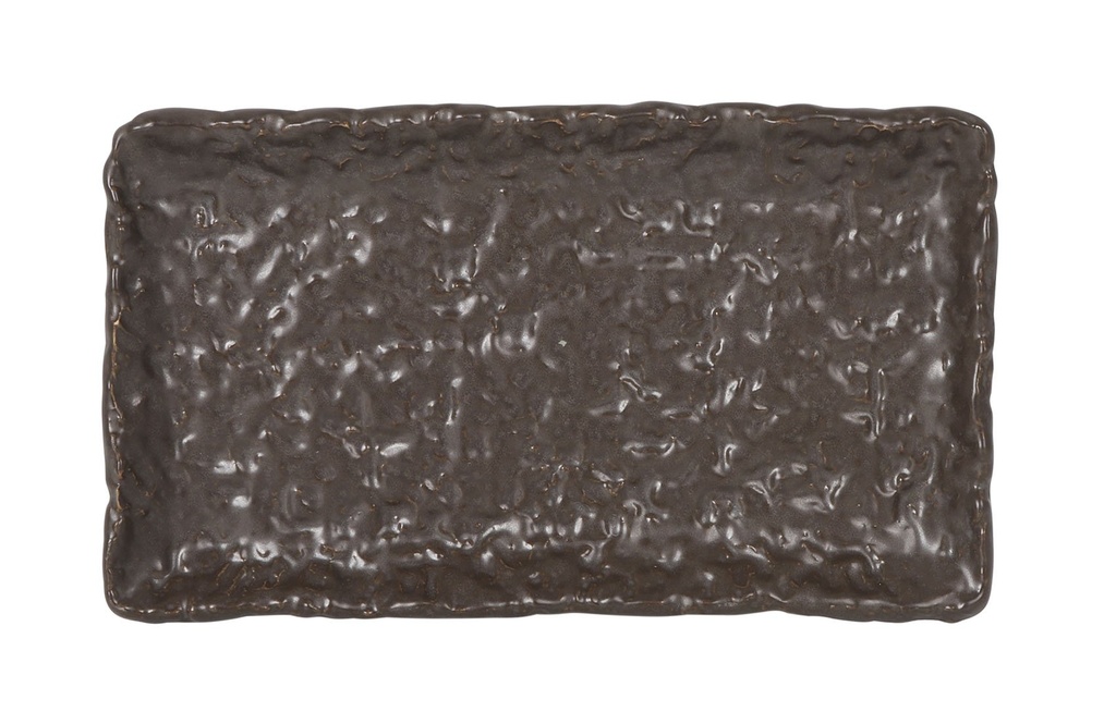 [B997072A] #-48- BANDEJA RECT.MARRON OLEIRO 17x10x1.5cm