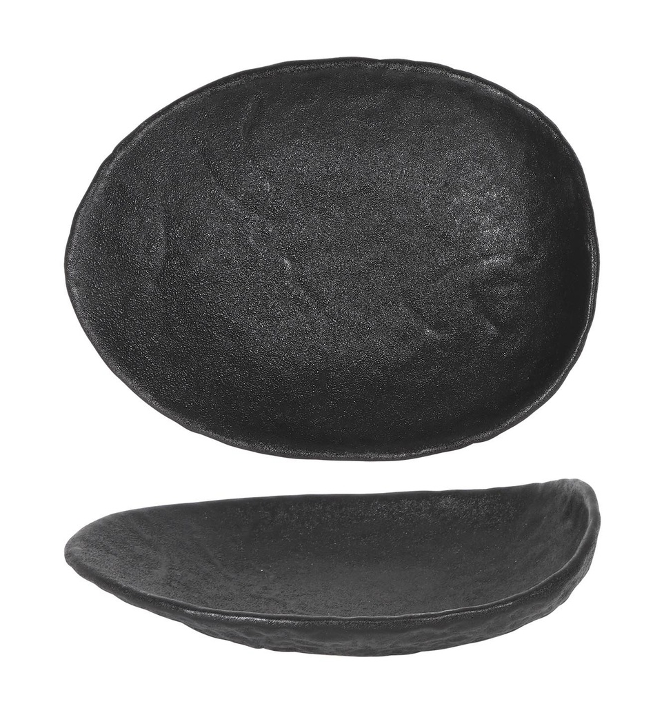 #-24- BANDEJA CANTABRO 15x11x4cm NEGRO