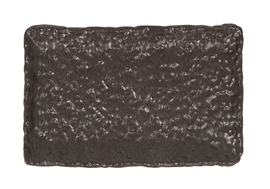 [B997071A] #-48- BANDEJA RECT.MARRON OLEIRO 20x13x1.5cm