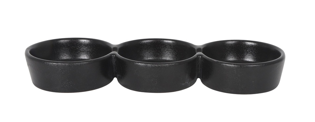 [B997048B] BOWL TRIPLE  24x8x3cmBLACK