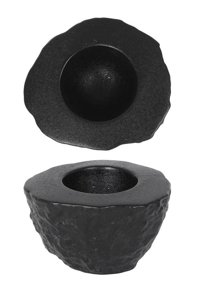 #-48- BOWL CANTABRO 12x10.5x7.5cm NEGRO