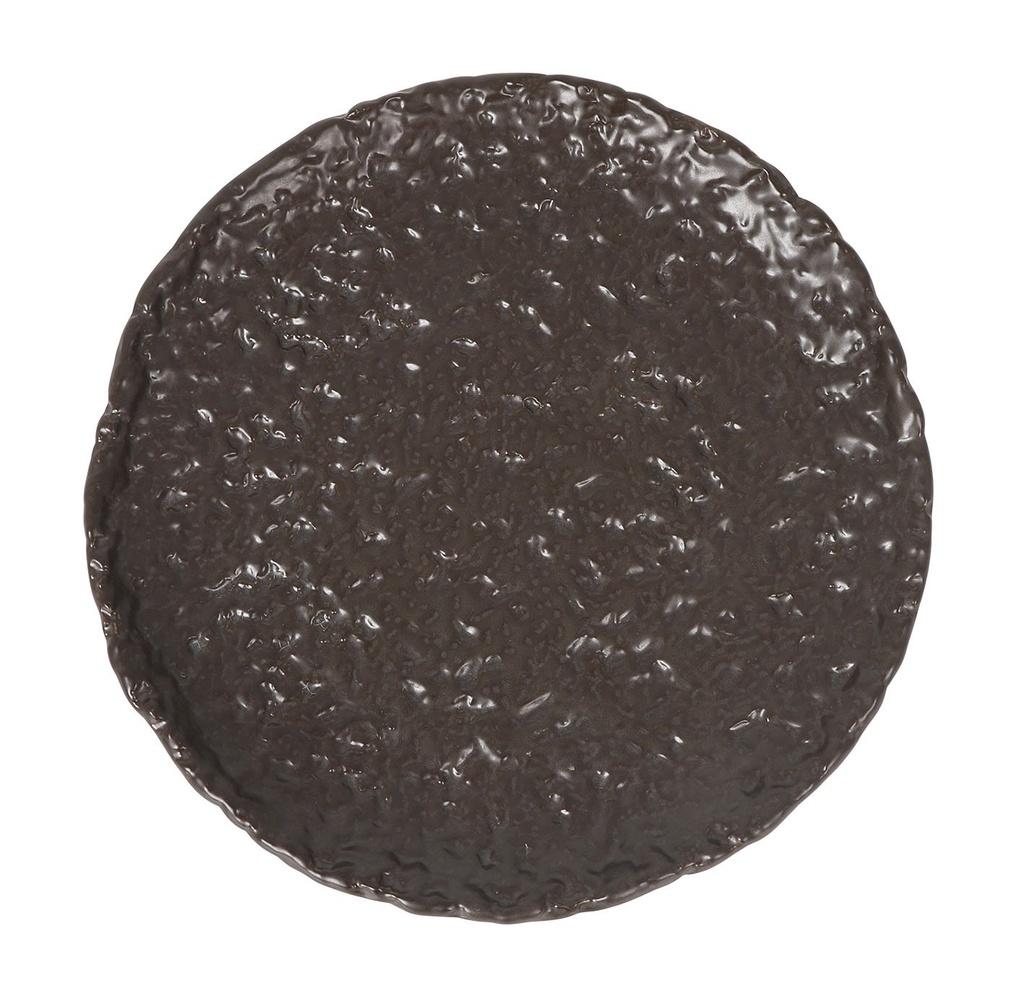 [B997064A] #-24- PLATO LLANO MARRON OLEIRO ø23.5x2cm