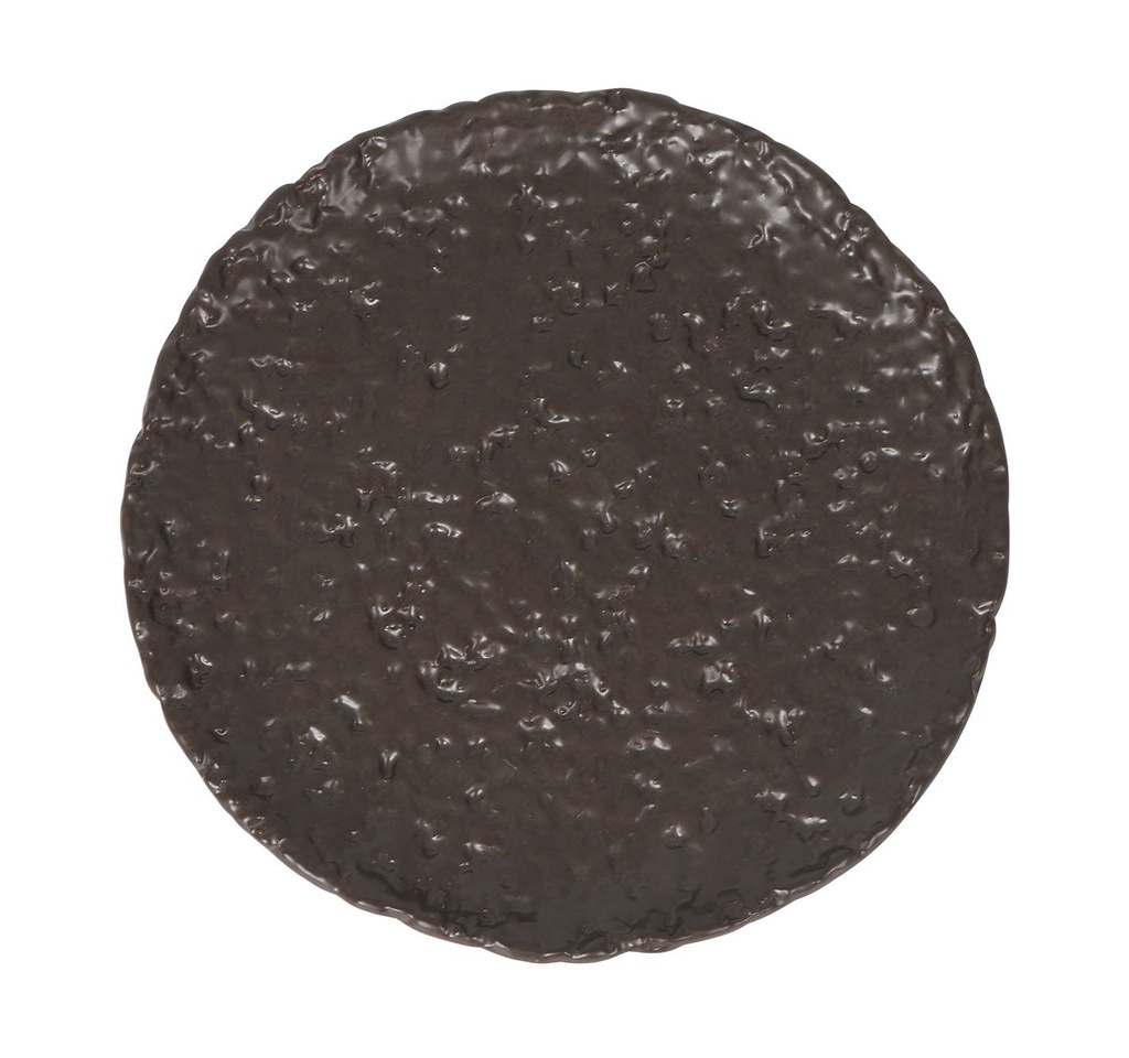 [B997063A] PLATO LLANO MARRON OLEIRO ø27.5x2.5cm